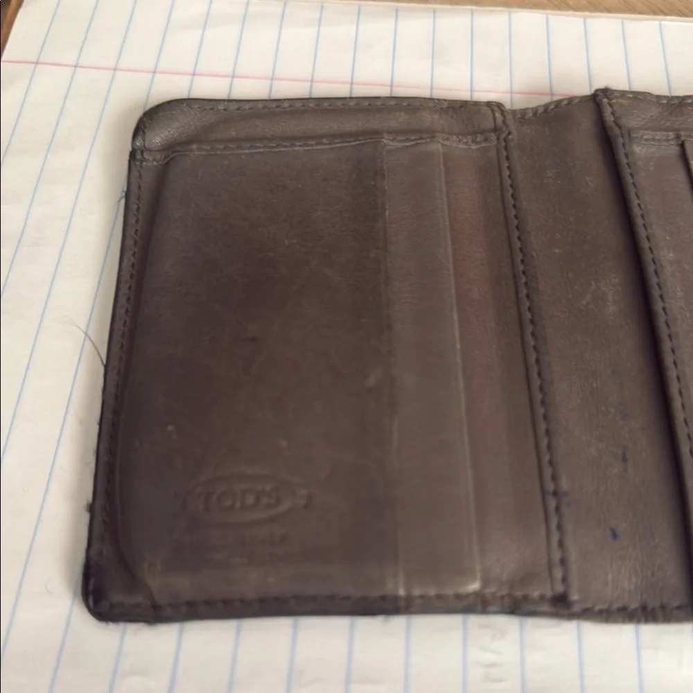 Tod'S Men's grey Leather Wallet